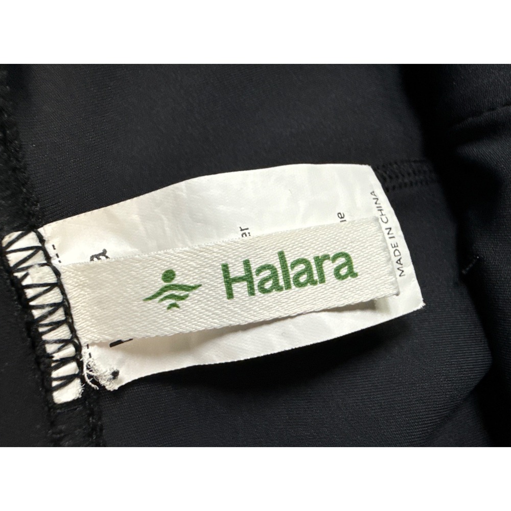 Halara Wide Leg High Waisted Button Detail Pants Size Medium Tall Pull On Career - Picture 3 of 12